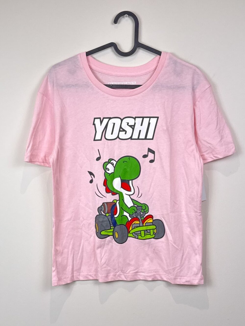 🔥4 for $20🔥 Nintendo Mario Kart Yoshi Girls XL 14-16 Pink Graphic Tee